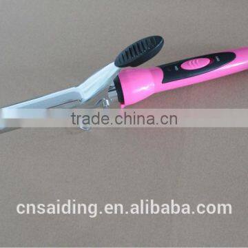 Fashion pink 25mm tong curling Iron