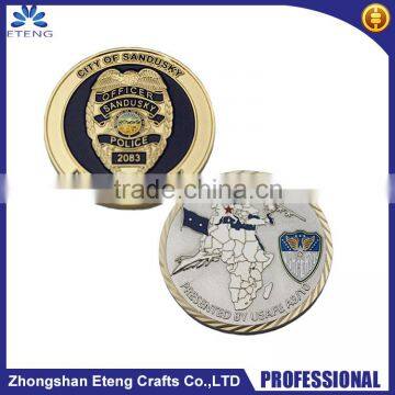 Wholesale custom plated challenge coin