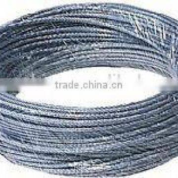 6X19W+IWS -9.5mm Galvanized Steel wire rope