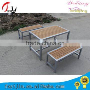 Portable garden folding table and benches with CE certificate