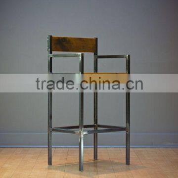 Retro Industrial Iron Natural Look Bar Stool