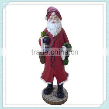 Traditional Resin Statue Handpainted Santa Claus