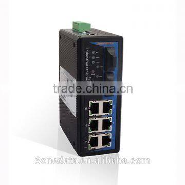 8 ports DIN-Rail Managed Industrial Ethernet Fiber Switch