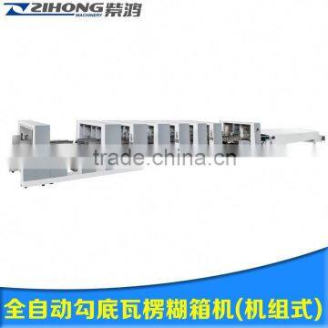 ZH-580PC-Bottom Lock Folder Gluer pre-fold cardboard folding machine