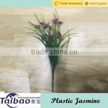 Artificial grass with blue jasmine flower for outdoor plastic flowers