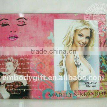 printed mirro glass photo frame / picture frame