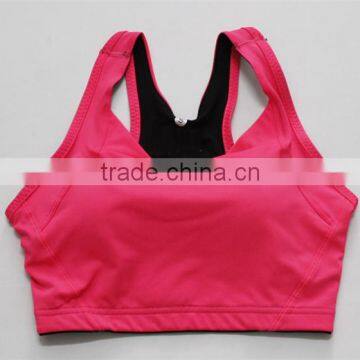 Cotton Spandex Tight Sexy Bra Custom Sports Top Women photo-5
