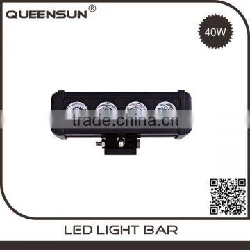 High performance IP67 9.3inch 40w 4wd offroad slim single row lightbar