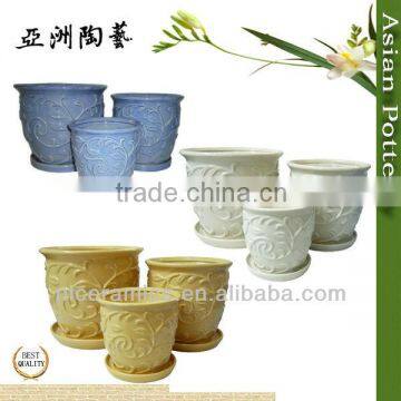 colour ceramic flower pot molds