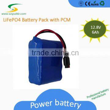 Wholesale Price Long Cycle 3000times LiFePO4 6000mAh 12.8V Battery for CCTV