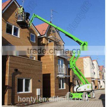 Telescopic hydraulic boom lift Crank arm lift platform one person lift