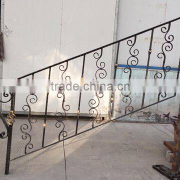 high quality wrought iron outdoor staircase railing design