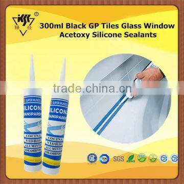 300ml Black GP Tiles Glass Window Acetoxy Silicone Sealants