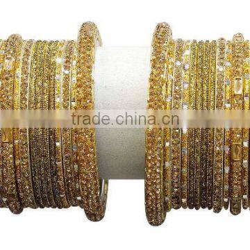Indian Gorgeous Indian Party Wear Wedding Multi Color Bangle For Girls & Women photo-4