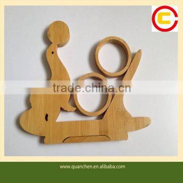 Handicraft Home Decoration Animal-shaped Bamboo Wine Holder