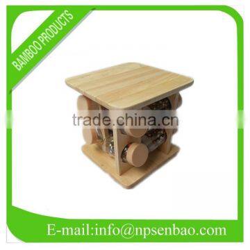 High Quality 8pcs Wooden Spice Rack