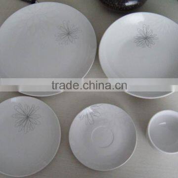 Porcelain dining plate sets