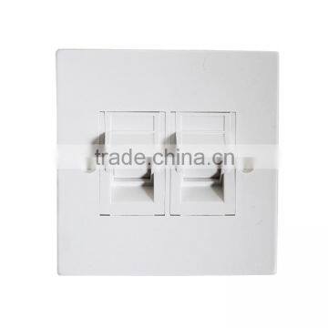 Factory Price High Quality Network Single Port RJ45 Faceplate 86 Type Wall Plate GL-1233