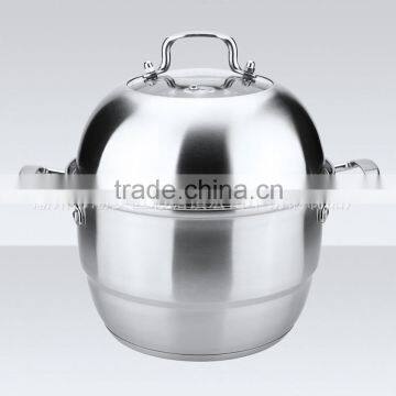 wholesale kitchen appliance stainless steel cookware steamer pot