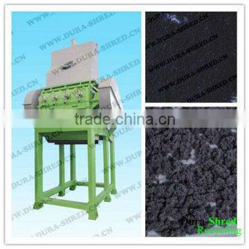 waste tire granulator in tire processing line