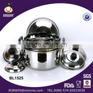 8 pcs stainless steel cookware set stainless hot pot