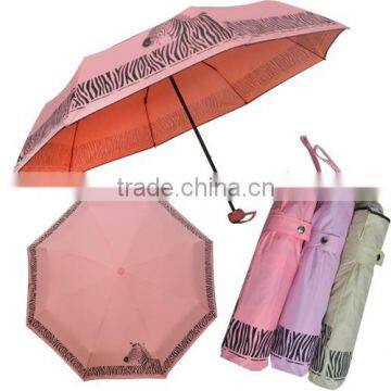 21" Reflective Stripe Umbrella, Automatic Folding Umbrella