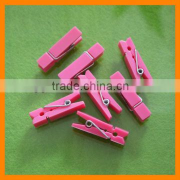 Pink Plastic Cloth Clip