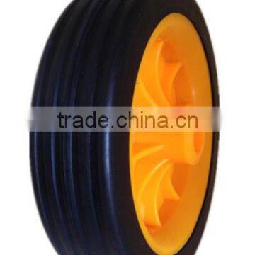 5 Inch Semi-pneumatic Rubber Wheel for Push Cart, Hand Trolley, Industrial Trolley photo-5