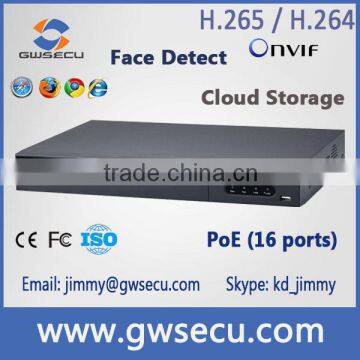 Onvif intelligent analysis face detect 16 ports PoE NVR 32ch