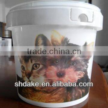 6 colors high speed plastic bucket printer