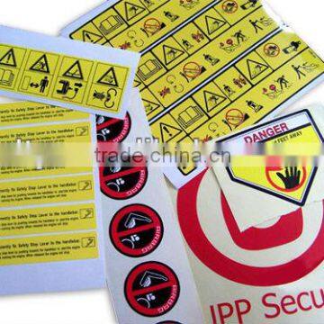 custom security signs sticker (M-A35)