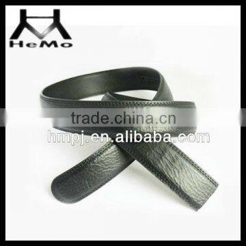 High quality designer leather belt without buckle