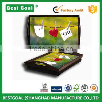 Custom printed serving tray cushioned food serving tray