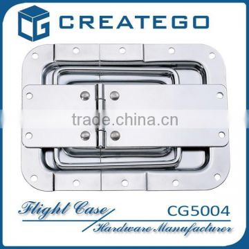 Flight case hardware hinge with lid stay