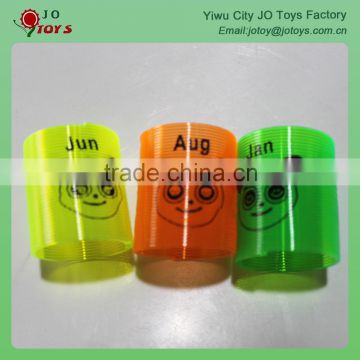 Plastic slinky toy with panda printing for kids