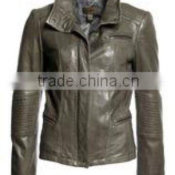 2014 fashion design clothes women leather jacket