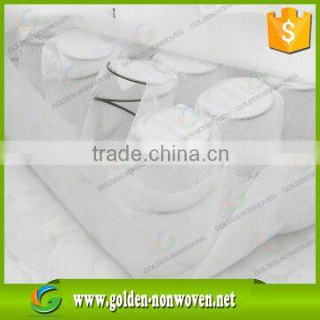 Anti-static spunbonded nonwoven fabric for making mattress protector