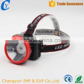 China High Quality Plastic Material LED Flashlight Emergency Headlight