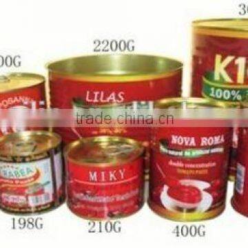 70g~3000g Nature Red Can Packaging Tomato Paste, Tomato Sauce, Ketchup.