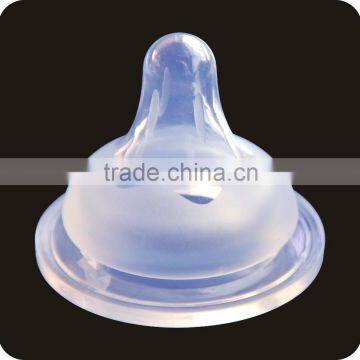 Food Grade Transparent Wide Neck Natural Nipple Silicone Baby Nipple Milk Nipple photo-3