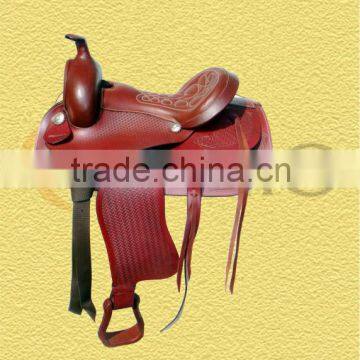 CE-74081 Leather Western Saddle