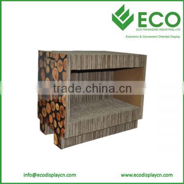 Hard cardboard cabinet , paperboard furniture display , cardboard rack