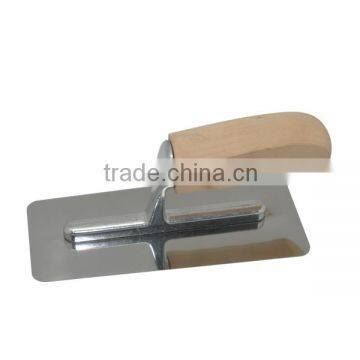 Venetian Trowel, Stainless Steel Trowel, Natural Wooden Handle Unlacquered