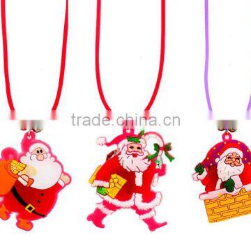 LED flashing christmas father necklace pendant glow necklace