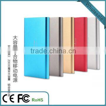 Universal External Portable Super Thin Slim Power Bank 20000mah In china factory