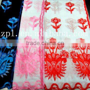 African Muslim Scarf for Women/embroidered Silk Scarf/shawl Scarf photo-3