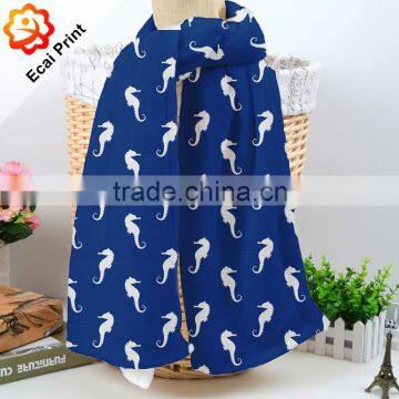 Popular Good Looking Heat Transfer Custom Made Lady Scarf