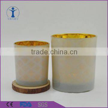 Wedding Decorative Electro Plating Black Glass Candle Jar Quality Choice photo-2