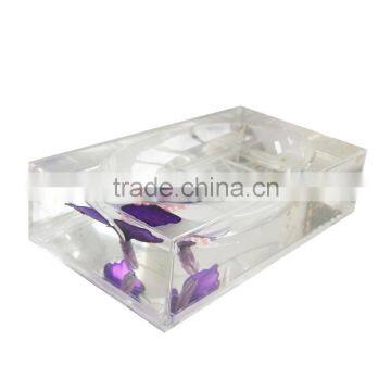 2016 square Acrylic soap dish for bathroom set accessories