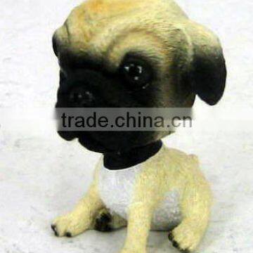 Polyresin Dog Bobble Head Decoration Craft